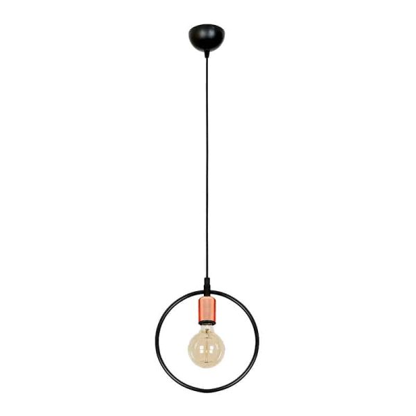 Llambë metalike PWL-0138, Ε27, në ngjyrë të zezë-bronz 30x12x90cm