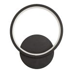 Llambë muri PWL-0989, LED 10W, ngjyrë e zezë D25x20cm