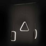 Llambë tavani PWL-0990, LED 60W, e zezë 70x10x100cm - Image 2