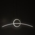 Drita tavani 2 llamba PWL-0992  LED 60W ne ngjyre te zeze 100x10x100cm - Image 2