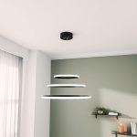 Llambë tavani PWL-1162, LED në ngjyrë të zezë D38x160cm - Image 2