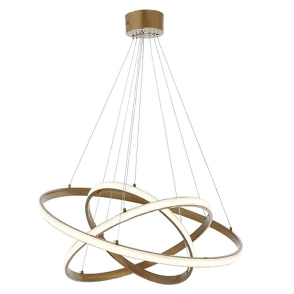 Llambë tavani PWL-1162, LED në ngjyrë ari D38x160cm