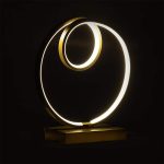 Llambë tavoline PWL-1171, LED 3000K, në ngjyrë ari 80x40x67cm - Image 2