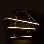 Llambë tavani PWL-1171, LED 3000K në ngjyrë të zezë, 80x40x67cm - Image 2