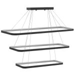 Llambë tavani PWL-1171, LED 3000K në ngjyrë të zezë, 80x40x67cm