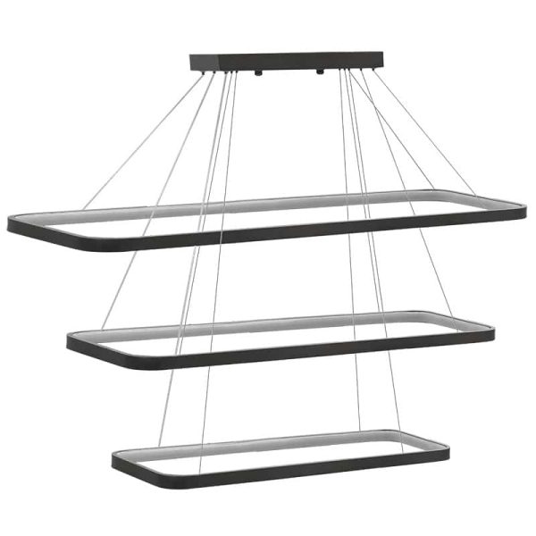 Llambë tavani PWL-1171, LED 3000K në ngjyrë të zezë, 80x40x67cm