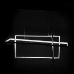 Llambë tavani PWL-1173, LED 3000K në ngjyrë të zezë 80x40x75cm - Image 2