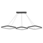 Llambë tavani PWL-1174, LED 3000K në ngjyrë argjendi 90x32x36cm