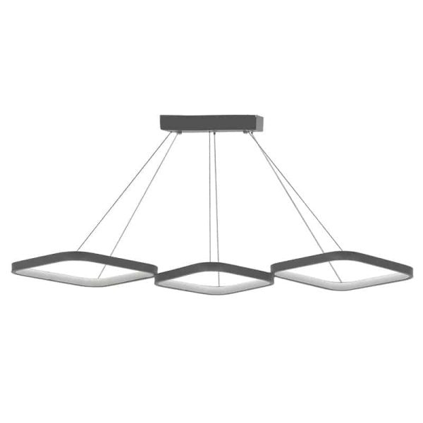Llambë tavani PWL-1174, LED 3000K në ngjyrë argjendi 90x32x36cm