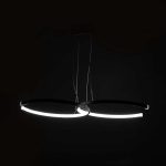Llambë tavani PWL-1176, LED 3000K në ngjyrë të zezë 66x39x44cm - Image 2