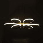 Llambë tavani PWL-1178, LED 3000K në ngjyrë ari D65x58cm - Image 2