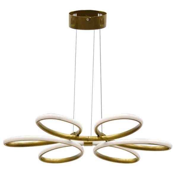 Llambë tavani PWL-1178, LED 3000K në ngjyrë ari D65x58cm