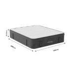 Dyshek Luksoze pocket spring + gel memory foam + latex double sided aloe vera 34-36cm 150x200cm - Image 5
