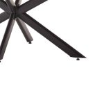 Tavolina e ngrënies Bethan Pakoworld sintered guri gri çimento - metal black leg design 180x90x75cm - Image 3