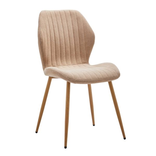 Karrige Fersity pëlhurë bezhë këmbë metalike 48x56.5x85.5xm