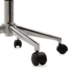 Karrige zyre Fern, PU e zezë-dru arrë 53x61x79/89cm - Image 7