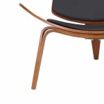 Armchair Vilma  PU black- arrë kompensatë 90x73x75cm - Image 7