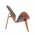 Armchair Vilma  PU black- arrë kompensatë 90x73x75cm - Image 5