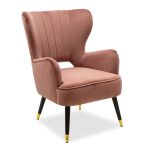 Armchair Lark  në kadife molle të kalbur 65x74x90cm