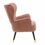 Armchair Lark  në kadife molle të kalbur 65x74x90cm - Image 3