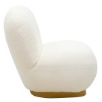 Armchair Rosalie  pëlhurë bucle krem-artë 83x80x79cm - Image 3