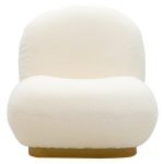 Armchair Rosalie  pëlhurë bucle krem-artë 83x80x79cm - Image 4