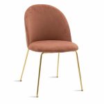 Kryetarja Ruth shkëlqyes i artë metalik me kadife molle të kalbur