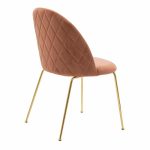 Kryetarja Ruth shkëlqyes i artë metalik me kadife molle të kalbur - Image 3