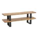 Mobilje televizori Fuji, dru masiv natyral i akacisë 140x40x52cm