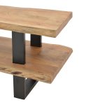 Mobilje televizori Fuji, dru masiv natyral i akacisë 140x40x52cm - Image 5