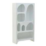 Dyshemeja e mbajtur Glabo Inart druri i bardhë 80x32x150cm