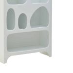 Dyshemeja e mbajtur Glabo Inart druri i bardhë 80x32x150cm - Image 3