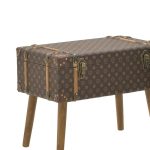 Trunk 2 copë set Sarno Inart kafe pu 60x34x45cm - Image 2