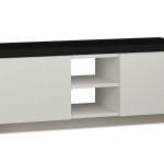 Dollapi i mobiljeve të hyrjes me këpucë stol Zulla  10 palë të bardha 110x37x43 cm