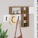 Wall hanger Loja Pakoworld Whıte-Oak Color 99,5x15x61cm - Image 2