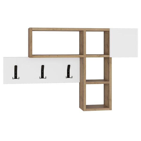 Wall hanger Loja Pakoworld Whıte-Oak Color 99,5x15x61cm