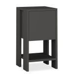 Nightstand Ema  1 dollap anthracite color 30x30x55cm