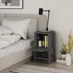 Nightstand Ema  1 dollap anthracite color 30x30x55cm - Image 3