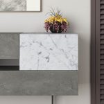 Buffet Roberta  gri mermer antik-bardhë 145x40x82cm - Image 4