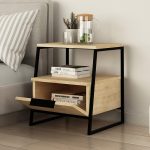 Nightstand Johana  black-oak 45x40x50cm - Image 2