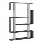 Bookcase MITO  në ngjyrë antike bardhë-gri 108.5x25.5x161cm