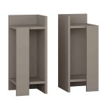 Nightstand Immerse  set 2 pics mocha 27x25x60cm
