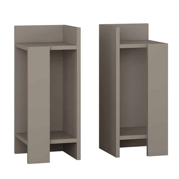 Nightstand Immerse  set 2 pics mocha 27x25x60cm
