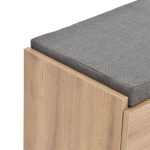 Dollapi i mobiljeve të hyrjes me këpucë stol Zulla  10 çifte sonoma 110x37x46 cm - Image 5