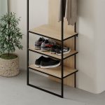 Mobilje hyrëse Archy  melamine natyrore 53x32x180cm - Image 3