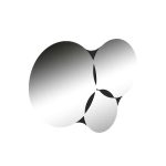 Pasqyrë Gorta, e zezë 75x2x51cm