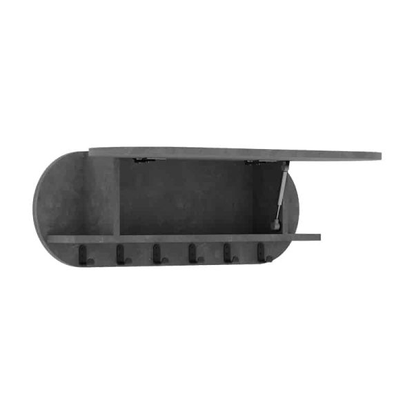 Varëse muri Kroma  melamine gri 84x15x28.5cm