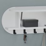 Varëse muri Kroma  melamine e bardhë 84x15x28.5cm - Image 4