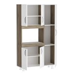 Kabinetet e kuzhinës Defne  në ngjyrë të bardhë-arrë 89x37.5x160cm - Image 4