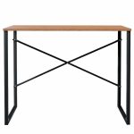 Tavolinë zyre Zayn, në ngjyrë arre-të zezë 90x60x70εcm - Image 2